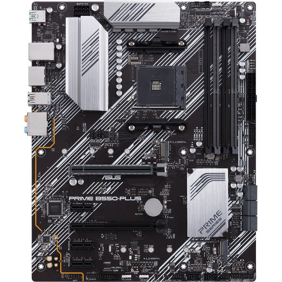 Asus Prime B550-PLUS Desktop Motherboard - AMD B550 Chipset - Socket AM4 - ATX PRIME B550-PLUS