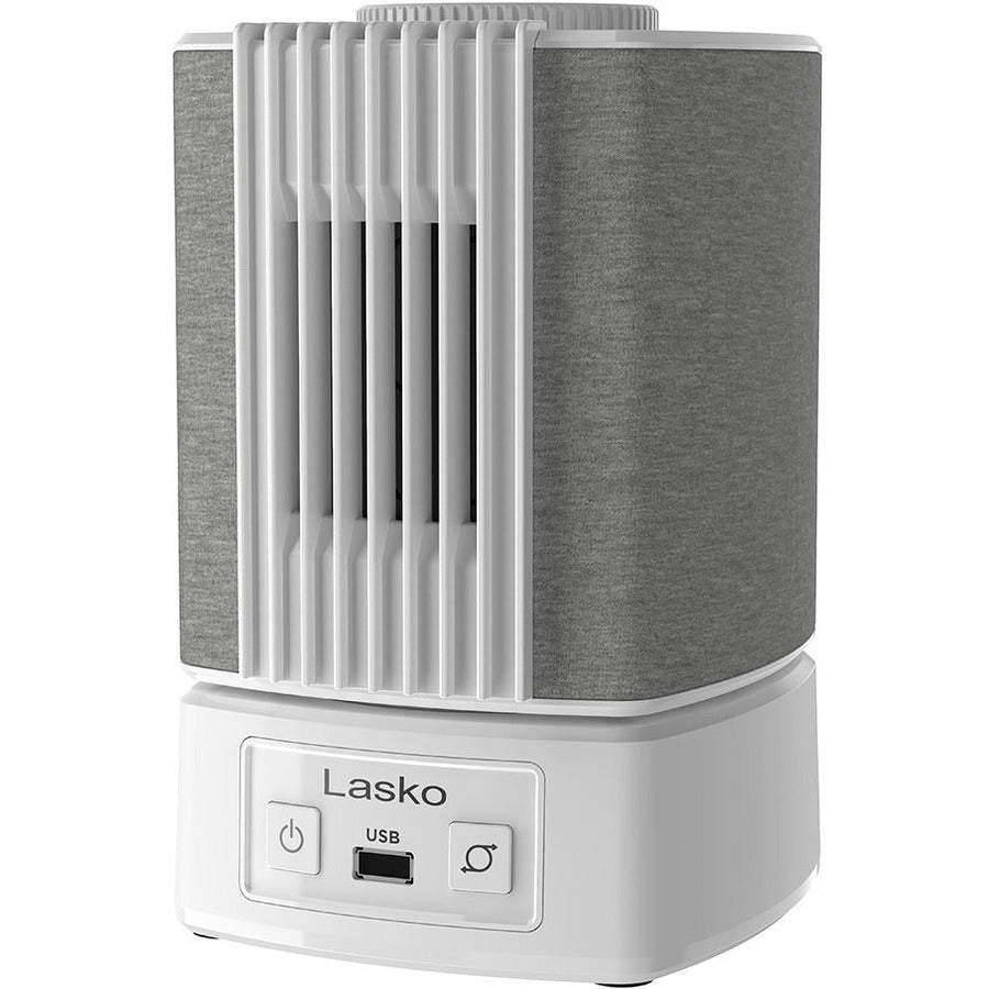 Lasko SlumberBreeze 2-in-1 Personal Fan With White Noise, White SB101