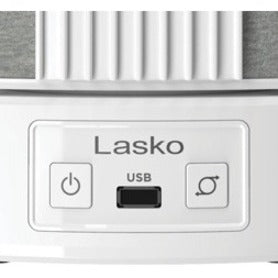 Lasko SlumberBreeze 2-in-1 Personal Fan With White Noise, White SB101