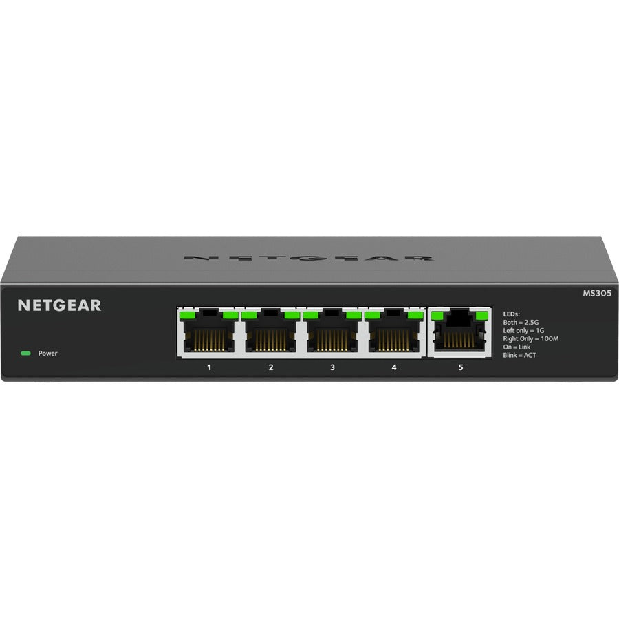Netgear 5-Port Multi-Gigabit (2.5G) Ethernet Unmanaged Switch MS305-100NAS