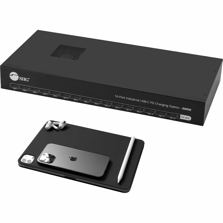 16-Port Industrial USB-C PD Charging Station - 600W ID-US0A11-S1
