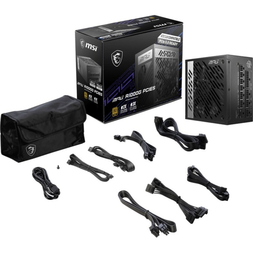MSI MPG 1000W Power Supply MPGA1000GPCIE5
