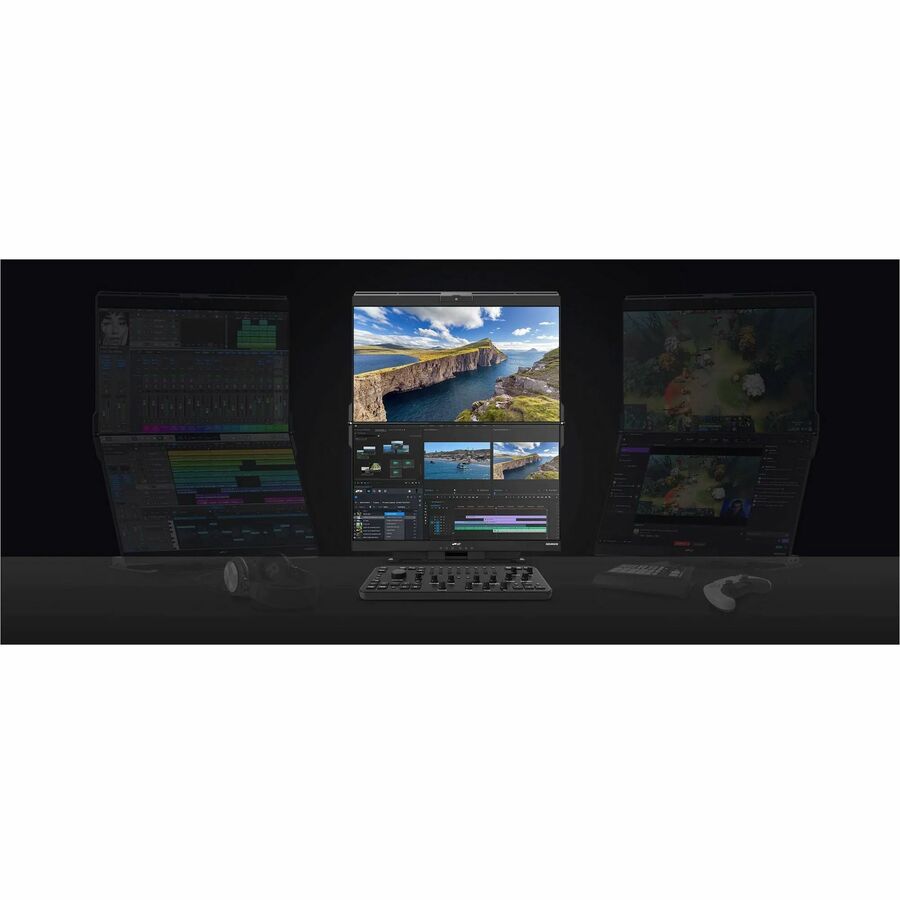Mobile Pixels Geminos T 24" Dual-Stacked 1080p Monitors with Multi-Touch and Webcam 116-1001P03