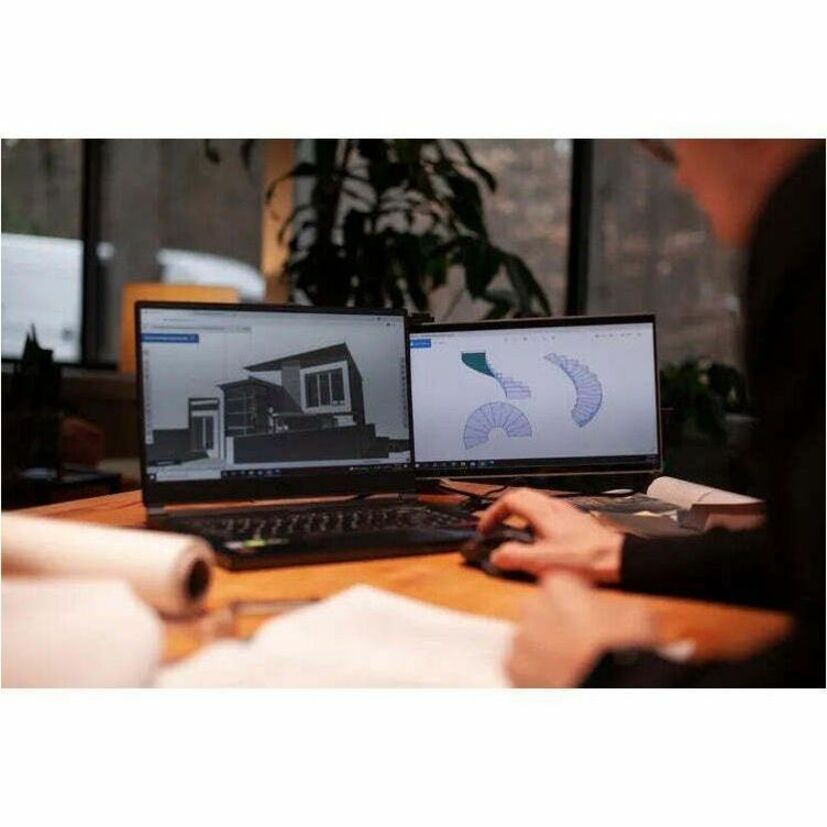 Mobile Pixels Duex Max DS 14" Class LCD Monitor - Black 101-1007P06