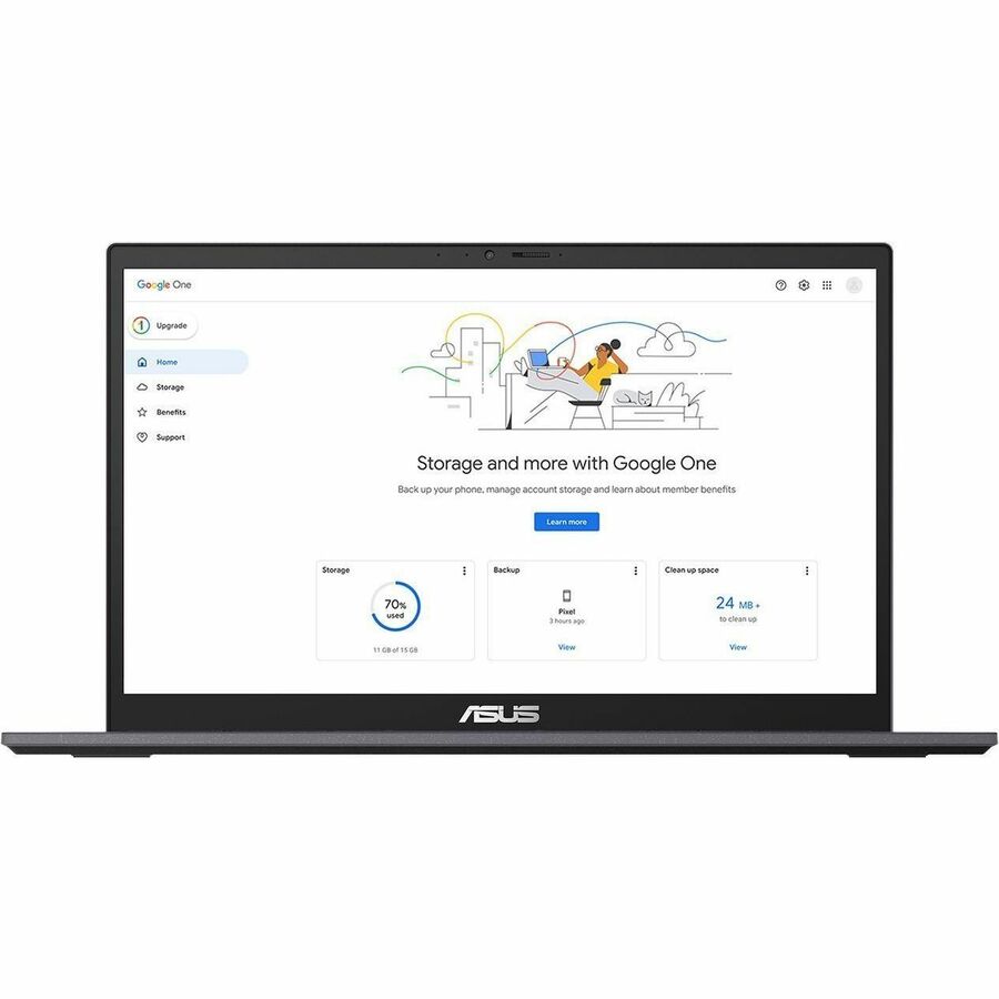 Asus Chromebook Plus CX34 CX3402CBA-DH388-GR 14" Chromebook - Full HD - Intel Core i3 12th Gen i3-1215U - 8 GB - 128 GB Flash Memory - Rocky Gray CX3402CBA-DH388-GR