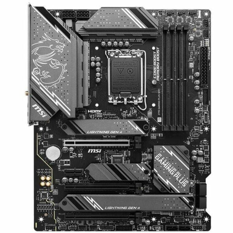 MSI Z790 GAMING PLUS WIFI Gaming Desktop Motherboard - Intel Z790 Chipset - Socket LGA-1700 - ATX PROZ790GAMPLUSWIFI