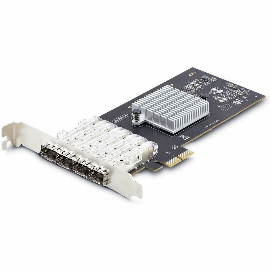 StarTech.com 4-Port GbE SFP Network Card, PCIe 2.0 x2 (x4, x8, x16 Compatible), Intel I350-AM4, Copper/Fiber Optic, Gigabit Ethernet P041GI-NETWORK-CARD