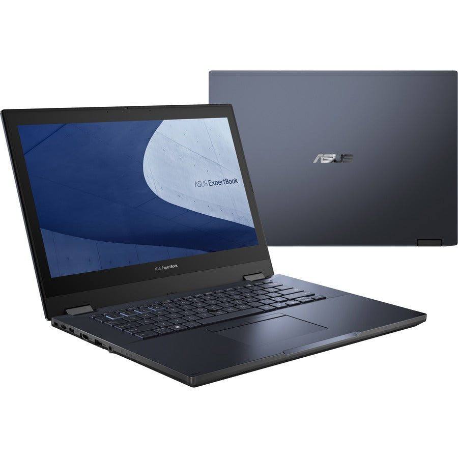 Asus ExpertBook B2 Flip B2402F B2402FVA-XS74T 14" Touchscreen Convertible 2 in 1 Notebook - Full HD - Intel Core i7 13th Gen i7-1360P - 16 GB - 512 GB SSD - Star Black B2402FVA-XS74T