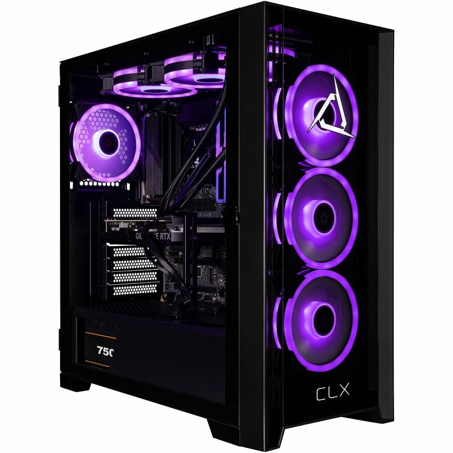 CLX SET Gaming Desktop Computer - Intel Core i7 14th Gen i7-14700KF - 32 GB - 2 TB SSD - Mid-tower - Black TGMSETRTU4300BM