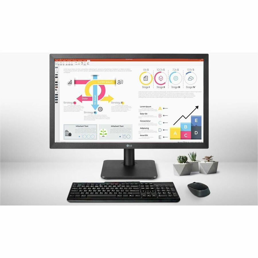 LG 22BR410-B 22" Class Full HD LCD Monitor - 16:9 - Matte Black 22BR410-B