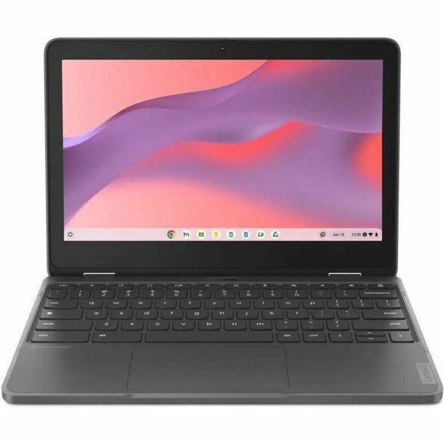 Lenovo 300e Yoga Chromebook Gen 4 82W2000AUS 11.6" Touchscreen Convertible 2 in 1 Chromebook - HD - Octa-core (ARM Cortex A76 + Cortex A55) - 4 GB - 32 GB Flash Memory - English Keyboard - Graphite Gray 82W2000AUS