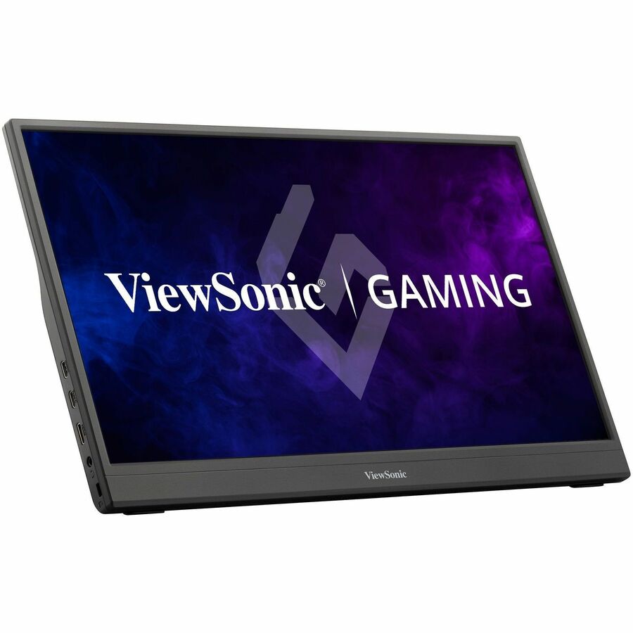 ViewSonic VX1654 16 Inch 1080p Portable IPS Gaming Monitor with 144Hz, AMD FreeSync, 2 Way Powered 60W USB C, Mini HDMI, and Built-in Stand with Protective Cover VX1654