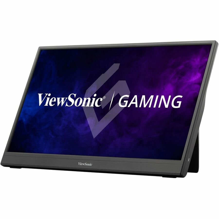 ViewSonic VX1654 16 Inch 1080p Portable IPS Gaming Monitor with 144Hz, AMD FreeSync, 2 Way Powered 60W USB C, Mini HDMI, and Built-in Stand with Protective Cover VX1654