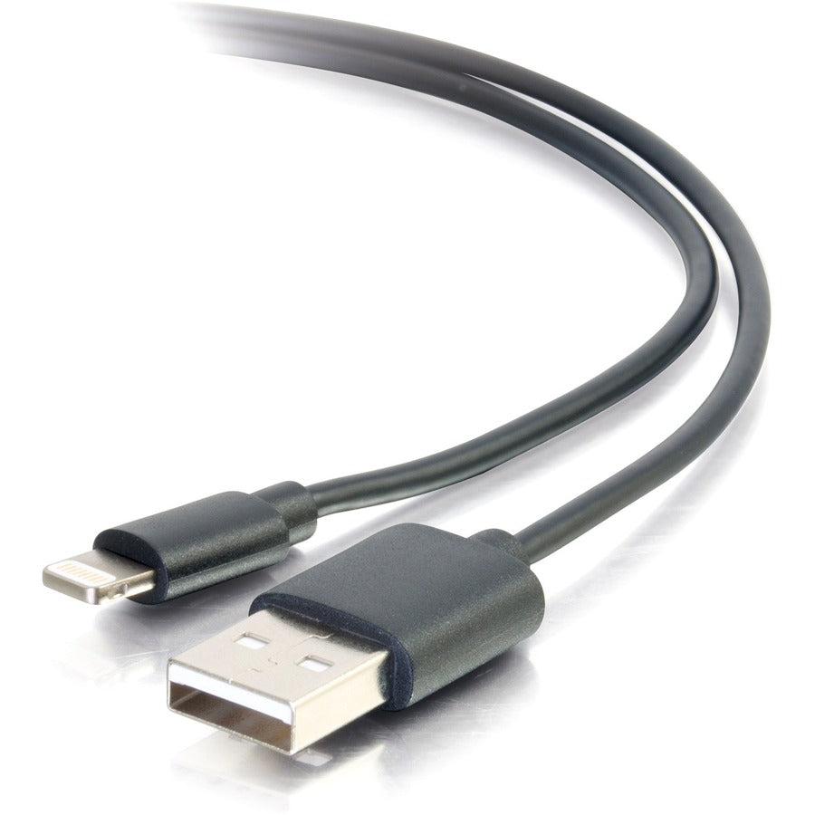 C2G 1m USB A to Lightning Cable - Charging Cable - iPhone Cable - 3ft Black 35499