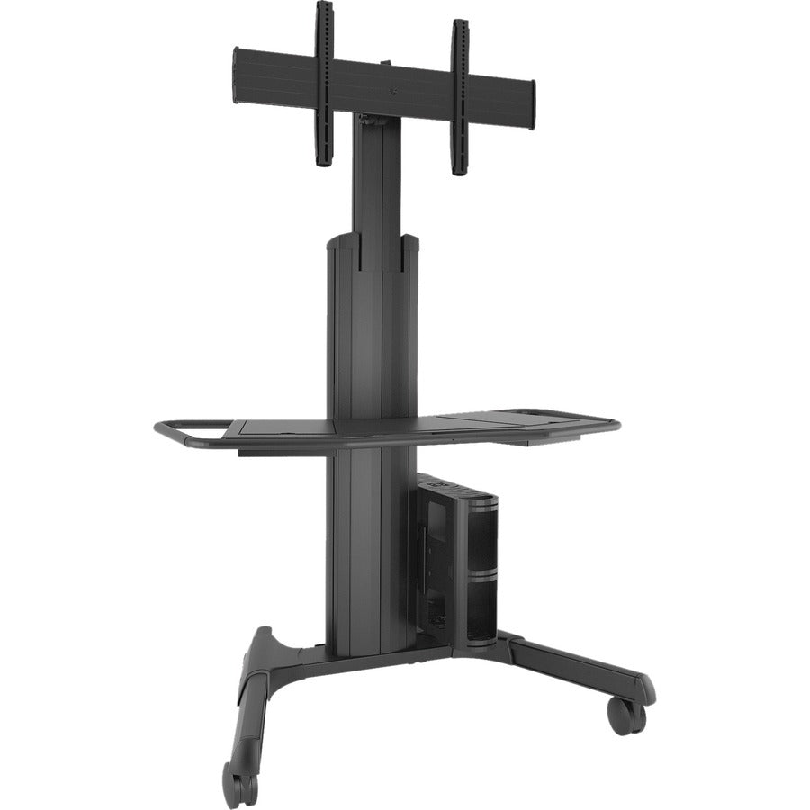 Chief Fusion Adjustable Mobile Display Cart - For Displays 42-86" - Black LPAUB