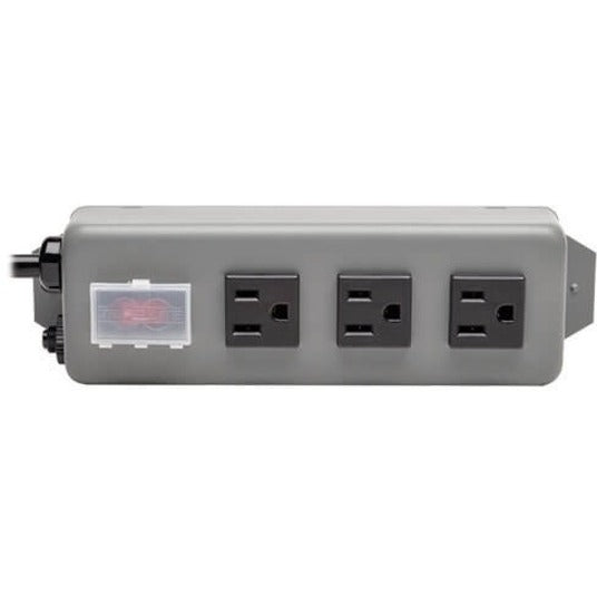 Tripp Lite by Eaton Industrial Power Strip, 3-Outlet, 6 ft. (1.8 m) Cord, NEMA 5-15P Plug, Switch Guard 3SP