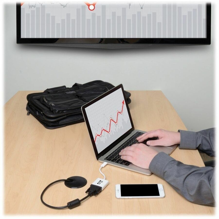 Eaton Tripp Lite Series USB-C to DVI Adapter with Alternate Mode - DP 1.2, White U444-06N-DVI-AM