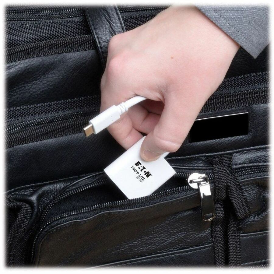 Eaton Tripp Lite Series USB-C to DVI Adapter with Alternate Mode - DP 1.2, White U444-06N-DVI-AM