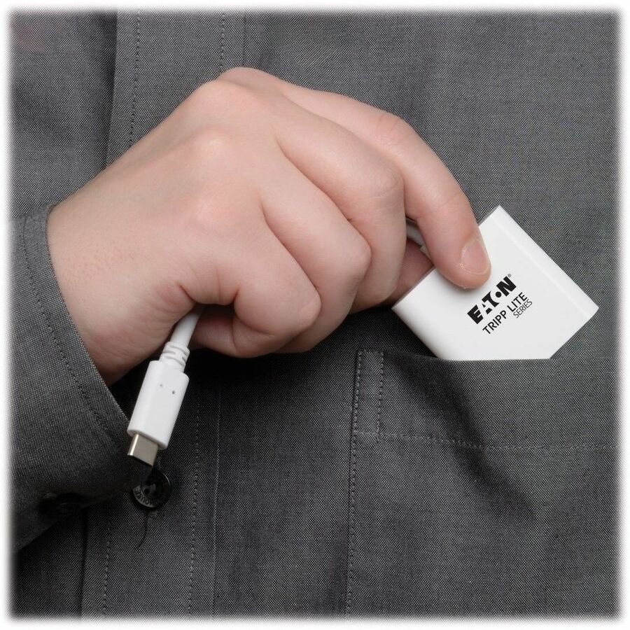 Eaton Tripp Lite Series USB-C to DVI Adapter with Alternate Mode - DP 1.2, White U444-06N-DVI-AM