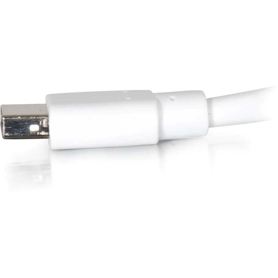 C2G 3ft Mini DisplayPort Cable 4K 30Hz - White 54410