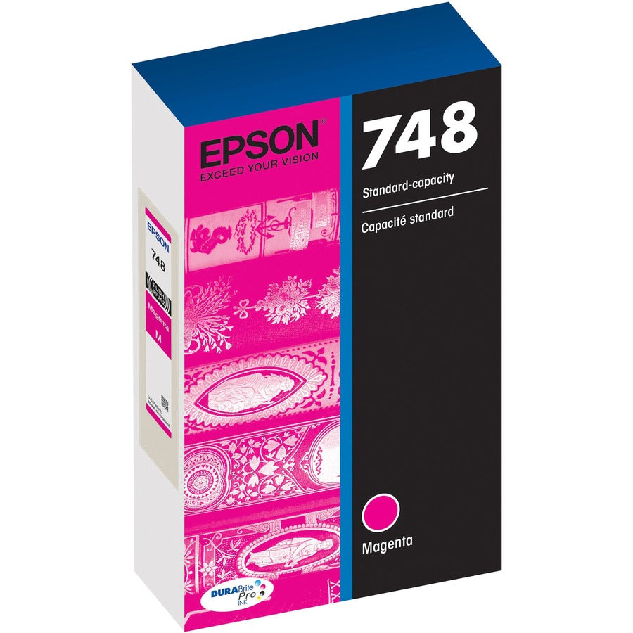 Epson DURABrite Pro 748 Original Standard Yield Inkjet Ink Cartridge - Magenta - 1 Each T748320