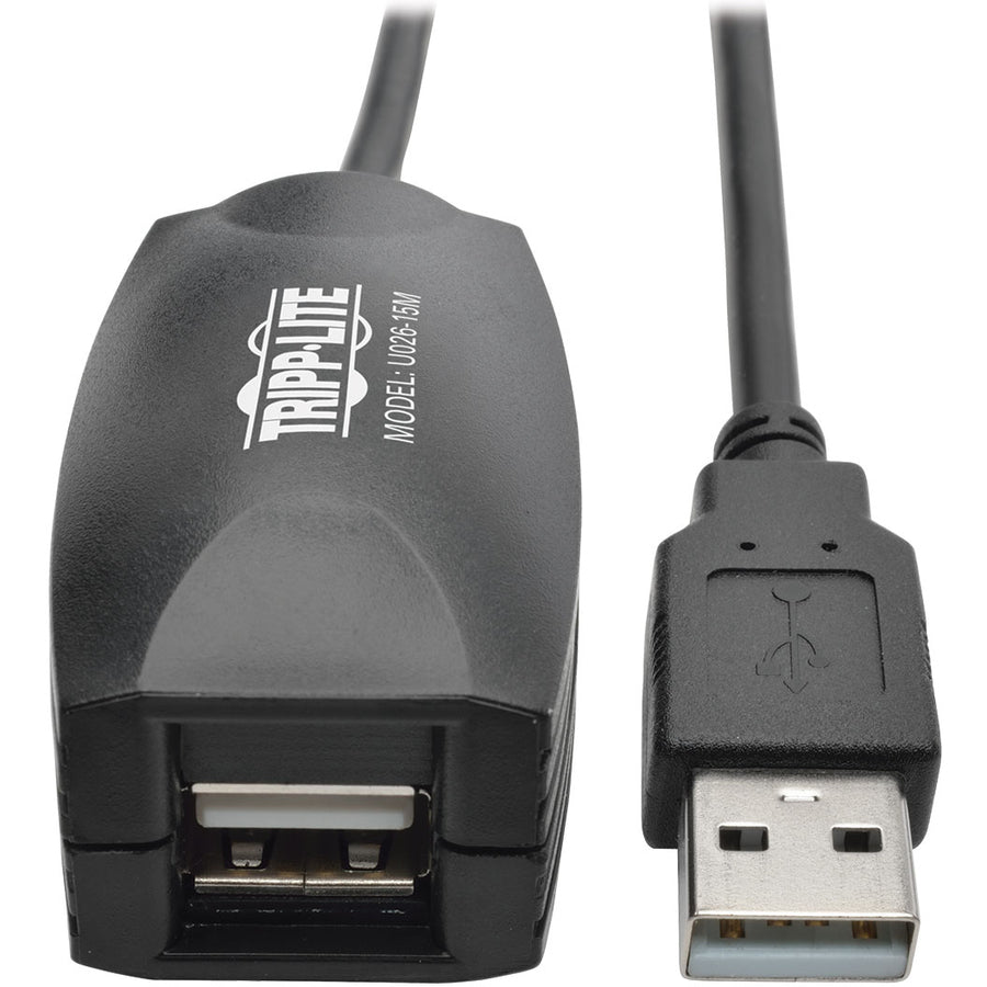 Tripp Lite by Eaton USB 2.0 Active Extension Repeater Cable (A M/F), 15M (49.21 ft.) U026-15M