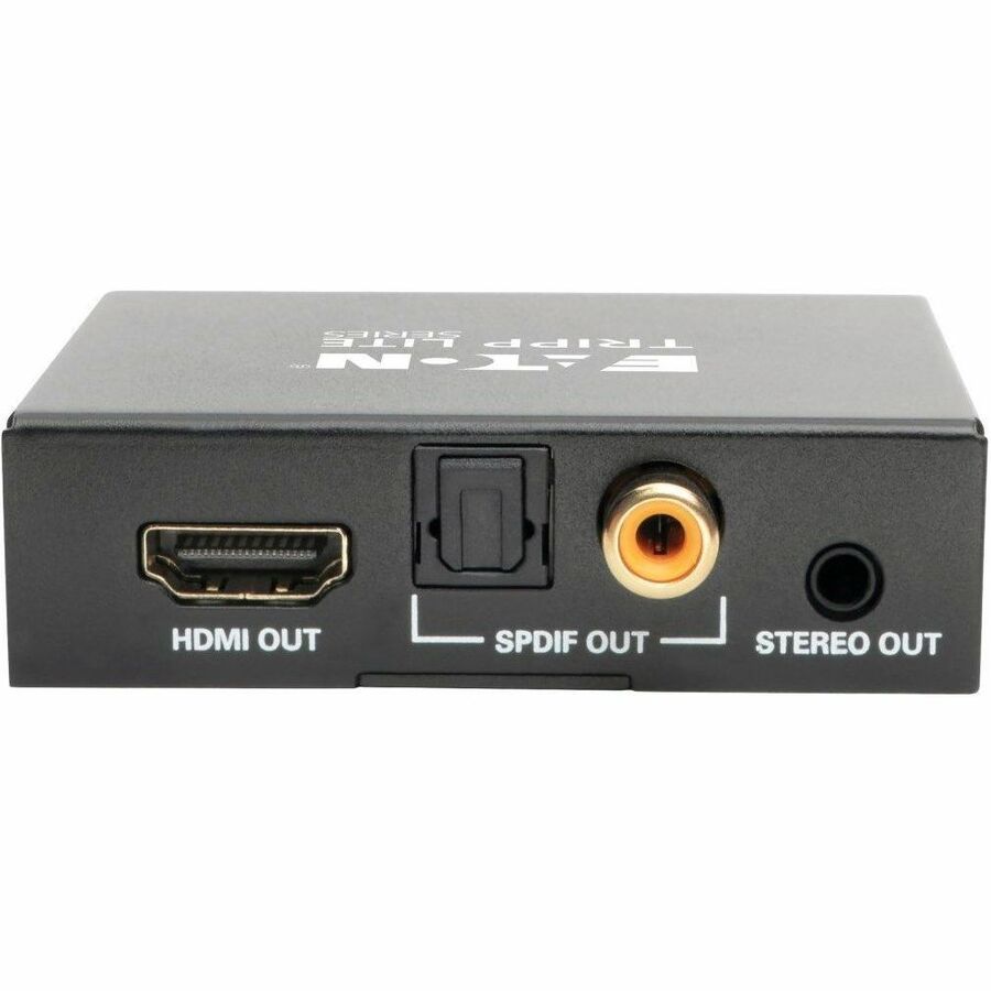 Eaton Tripp Lite Series 4K HDMI Audio De-Embedder/Extractor with TOSLINK, RCA and 3.5 mm Stereo Output, 5.1 Channel, HDCP, 4K 30Hz P130-000-AUDIO