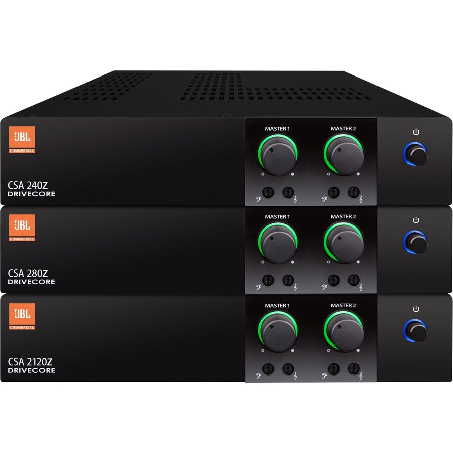 JBL Commercial Commercial 280Z Amplifier - 160 W RMS - 2 Channel - Black NCSA280Z-U-US