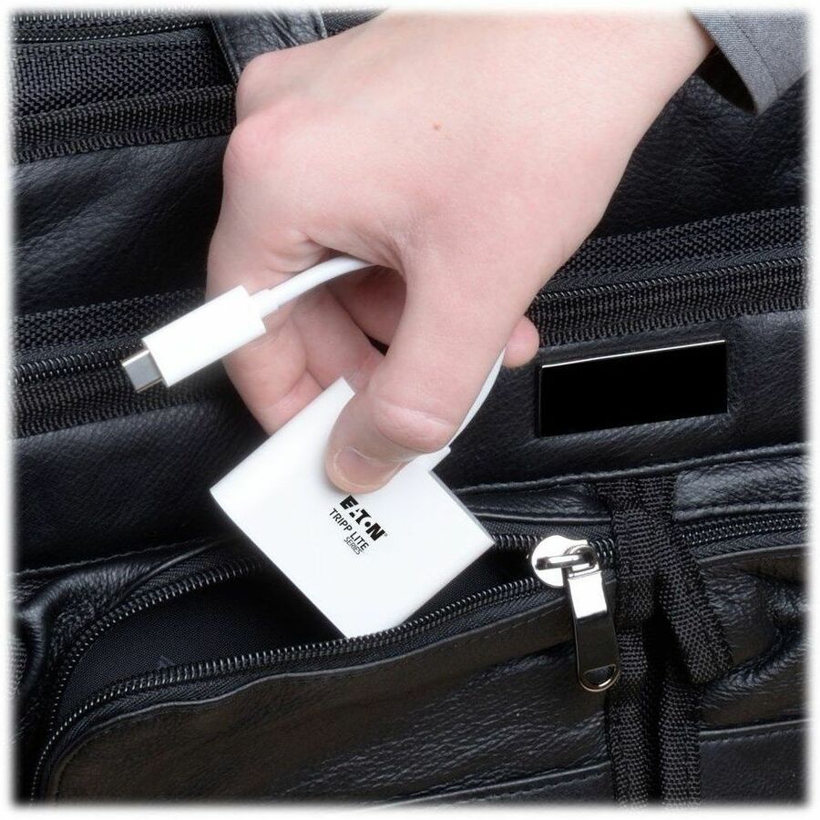 Eaton Tripp Lite Series USB-C to HDMI Adapter with USB 3.x (5Gbps) Hub Port and PD Charging, HDCP, White U444-06N-HU-C