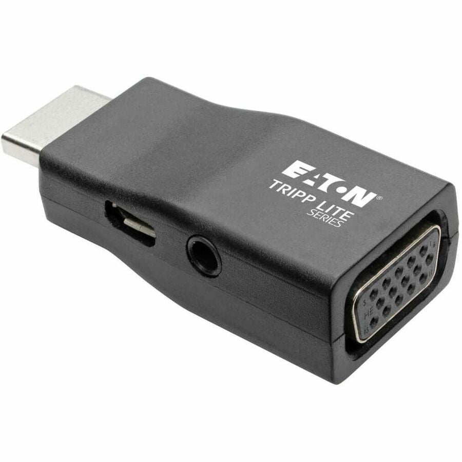 Eaton Tripp Lite Series Compact HDMI to VGA Adapter Video Converter with Audio (M/F), TAA P131-000-A