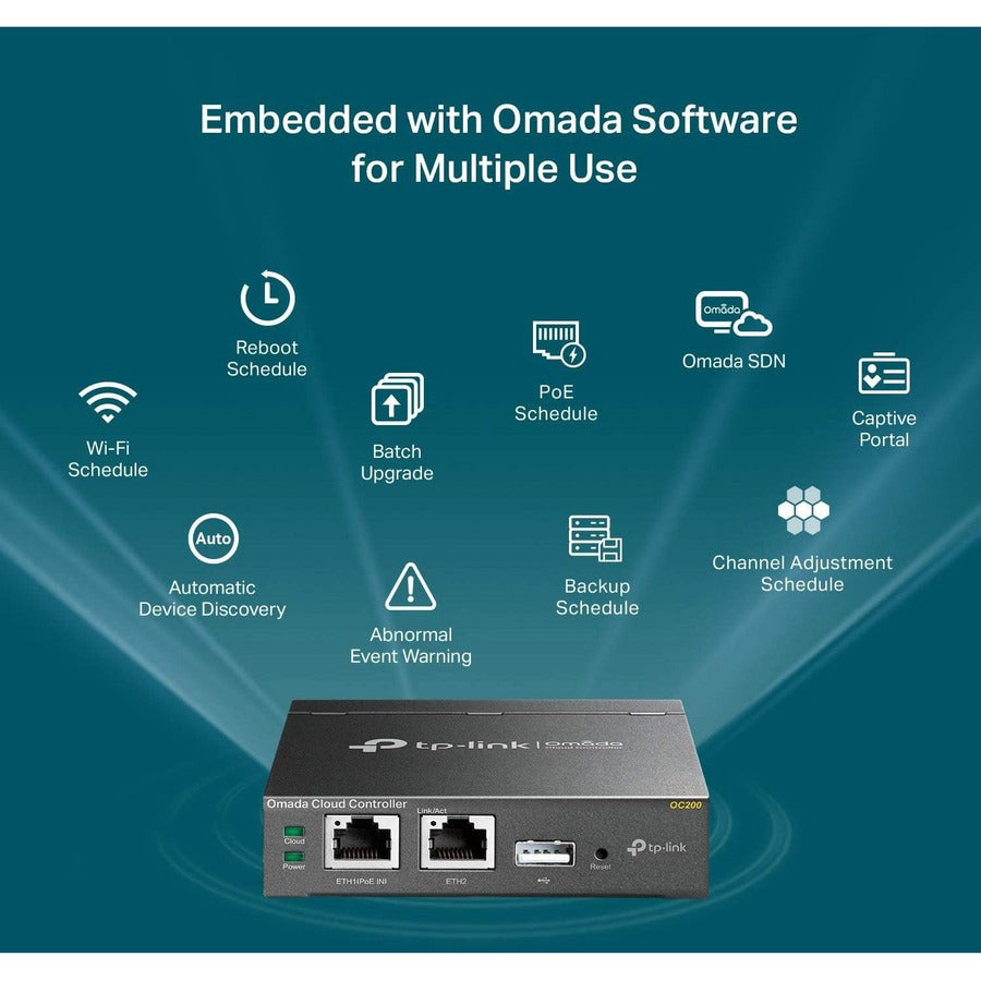 TP-Link OC200 - Omada Hardware Controller - Limited Lifetime Warranty OC200