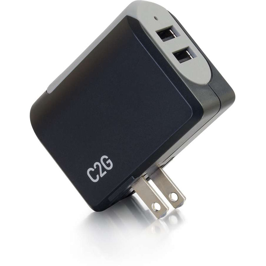 C2G 2-Port USB Wall Charger - AC Power Adapter 20276