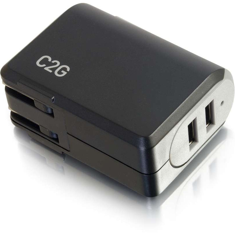 C2G 2-Port USB Wall Charger - AC Power Adapter 20276