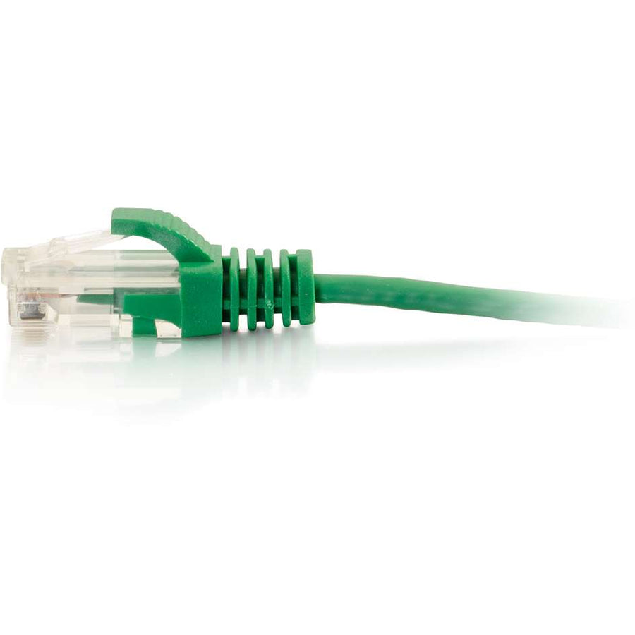 C2G 10ft Cat6 Snagless Unshielded (UTP) Slim Ethernet Cable - Cat6 Network Patch Cable - PoE - Green 01164