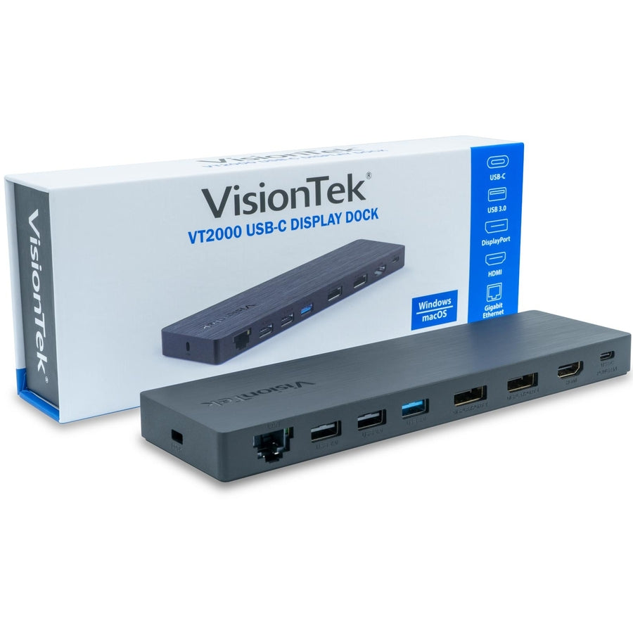 VisionTek VT2000 USB-C Docking Station - Multi Display MST 901284