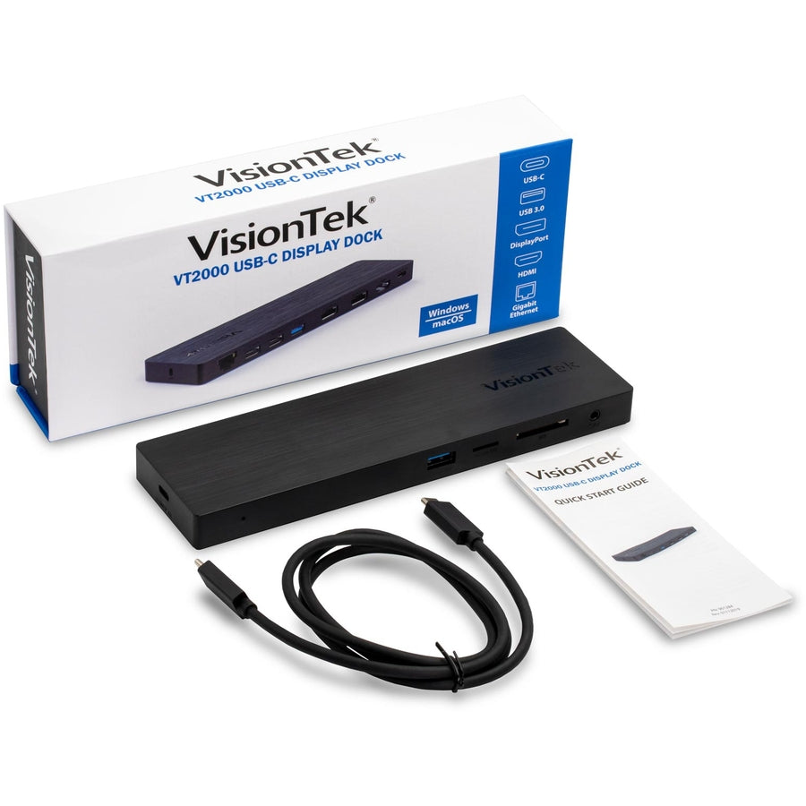 VisionTek VT2000 USB-C Docking Station - Multi Display MST 901284
