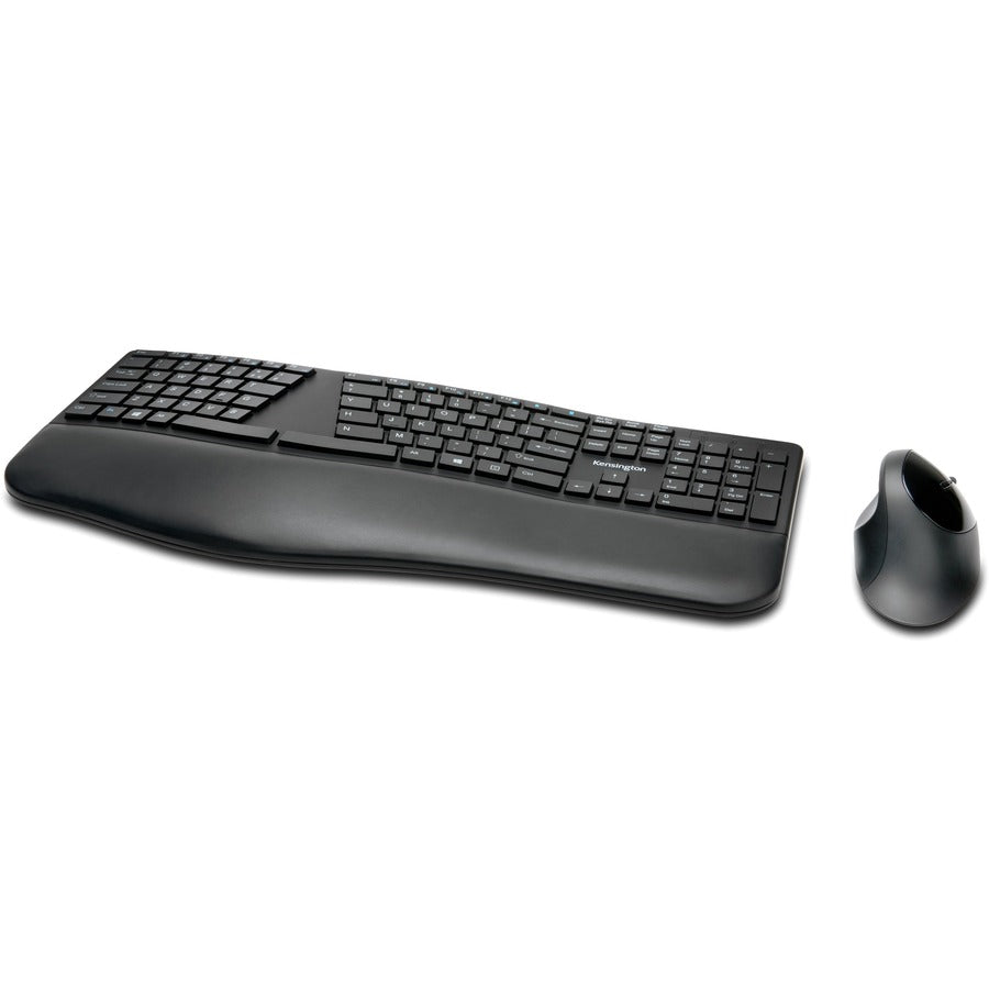 Kensington Pro Fit Ergo Wireless Keyboard and Mouse-Black K75406US