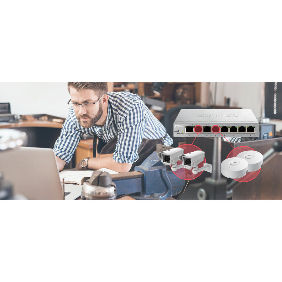 ZYXEL 8-Port GbE Web Managed Switch GS1200-8