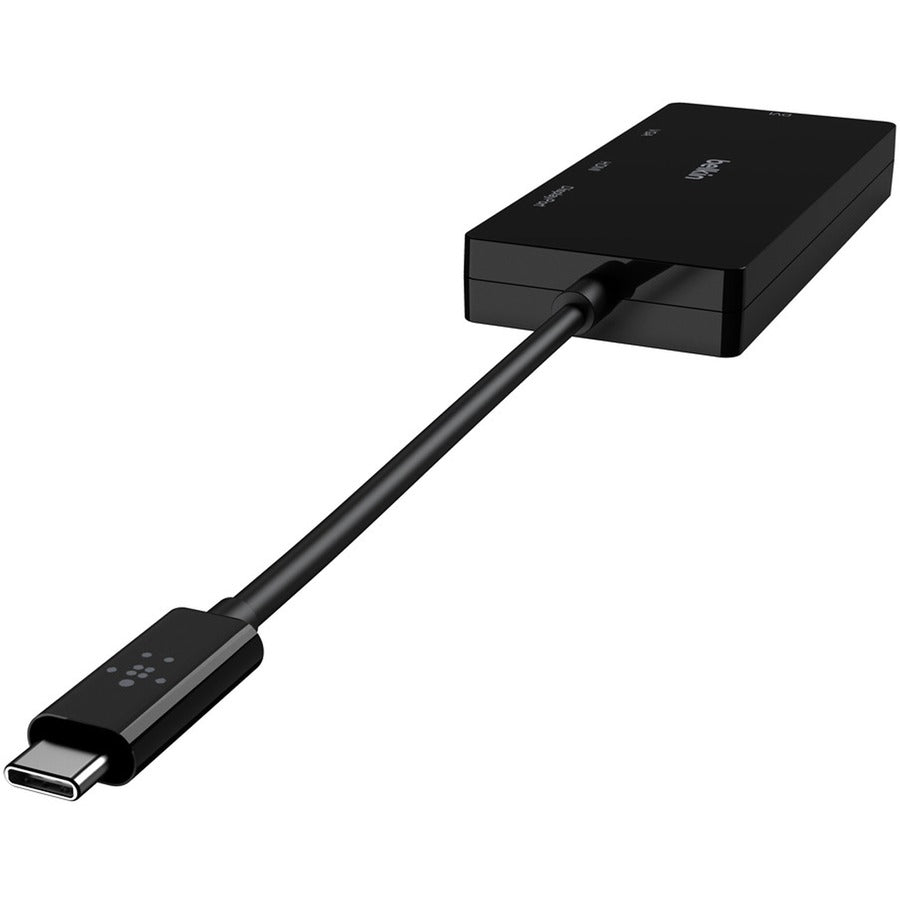 Belkin USB-C Mutiport Video Adapter, USB-C to HDMI - VGA - DVI - DisplayPort, Up to 4k at 60Hz AVC003BK-BL
