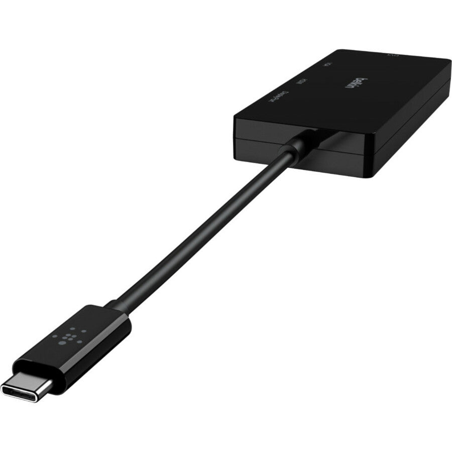 Belkin USB-C Mutiport Video Adapter, USB-C to HDMI - VGA - DVI - DisplayPort, Up to 4k at 60Hz AVC003BK-BL