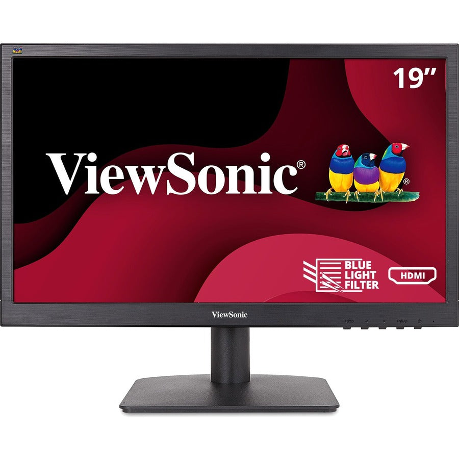 ViewSonic VA1903H 19-Inch WXGA 1366x768p 16:9 Widescreen Monitor with Enhanced View Comfort, Custom ViewModes and HDMI for Home and Office VA1903H