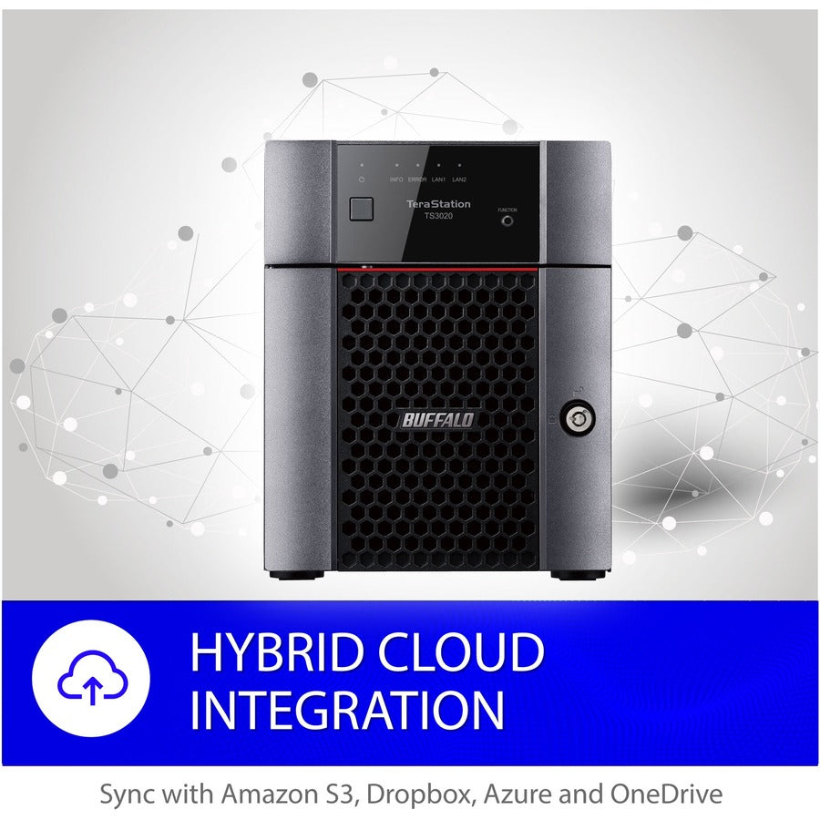 BUFFALO TeraStation 3420 4-Bay SMB 16TB (4x4TB) Desktop NAS Storage w/ Hard Drives Included TS3420DN1604