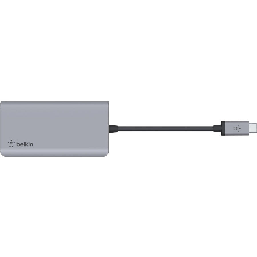 Belkin USB-C 4-in-1 Multiport Adapter, Laptop Docking Station, 2x USB-A 3.0, 4k HDMI, 100W Power Delivery AVC006BTSGY