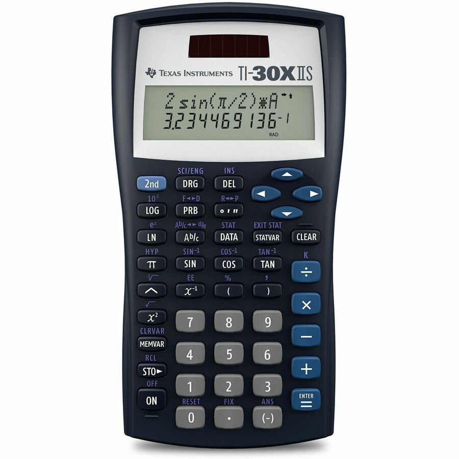 Texas Instruments TI-30XIIS Scientific Calculator 30XIIS/TBL/1L1/BK