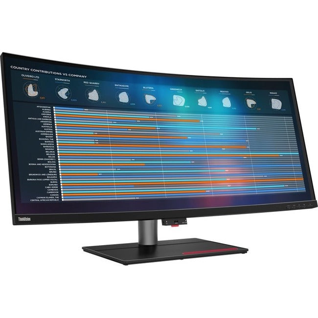 Lenovo ThinkVision P40w-20 40" Class 5K2K WUHD Curved Screen LCD Monitor - 21:9 - Raven Black 62C1GAR6US