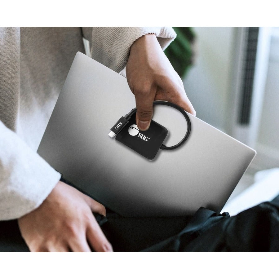 SIIG 1x2 USB-C to HDMI 4K60 MST Hub Splitter CE-DP0T11-S1