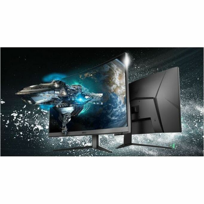 MSI Optix G32CQ4 E2 32" Class WQHD Curved Screen Gaming LCD Monitor - 16:9 - Metallic Black OPTIXG32CQ4E2