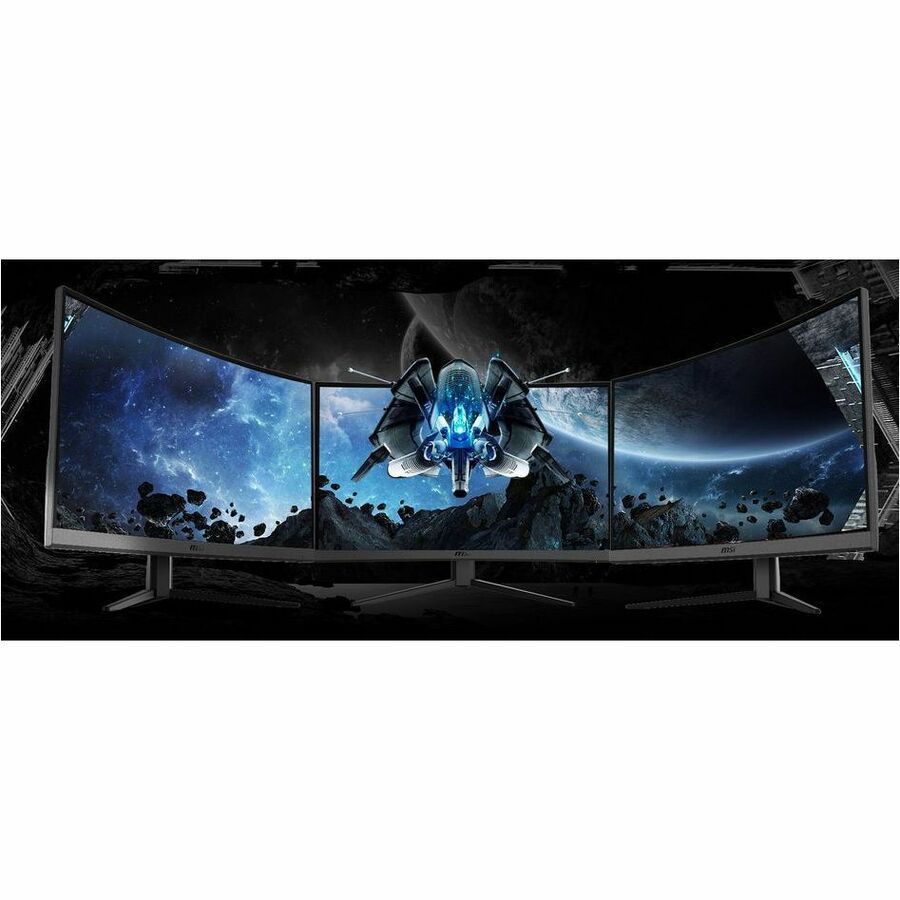 MSI Optix G32CQ4 E2 32" Class WQHD Curved Screen Gaming LCD Monitor - 16:9 - Metallic Black OPTIXG32CQ4E2