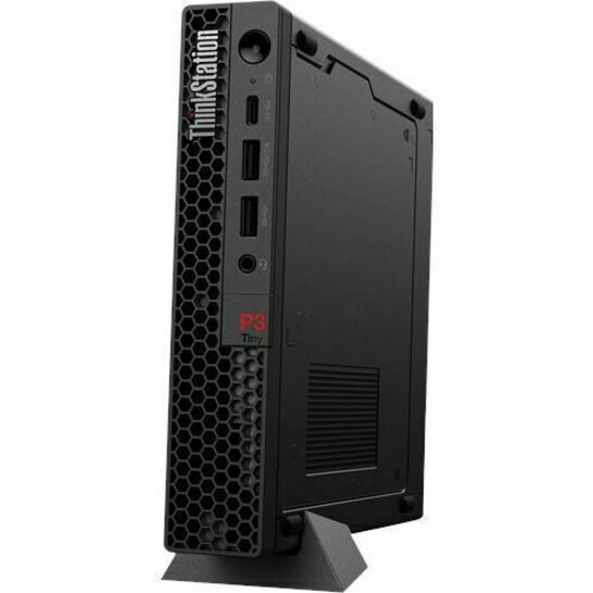 Lenovo ThinkStation P3 30H00014US Workstation - 1 x Intel Core i7 13th Gen i7-13700T - vPro Technology - 32 GB - 1 TB SSD - Tiny - Black 30H00014US