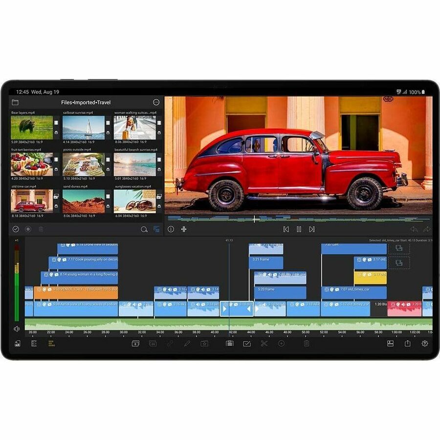 Samsung Galaxy Tab S9+ 5G SM-X818U Tablet - 12.4" WQXGA+ - Qualcomm SM8550-AB - 12 GB - 256 GB Storage - Android 13 - 5G - Graphite SM-X818UZAAUSC